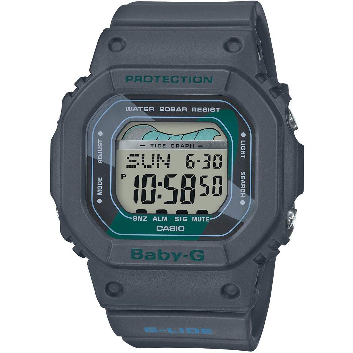 casio-digitaluhr-damen-resin-20-bar-illuminator-alarm image 1