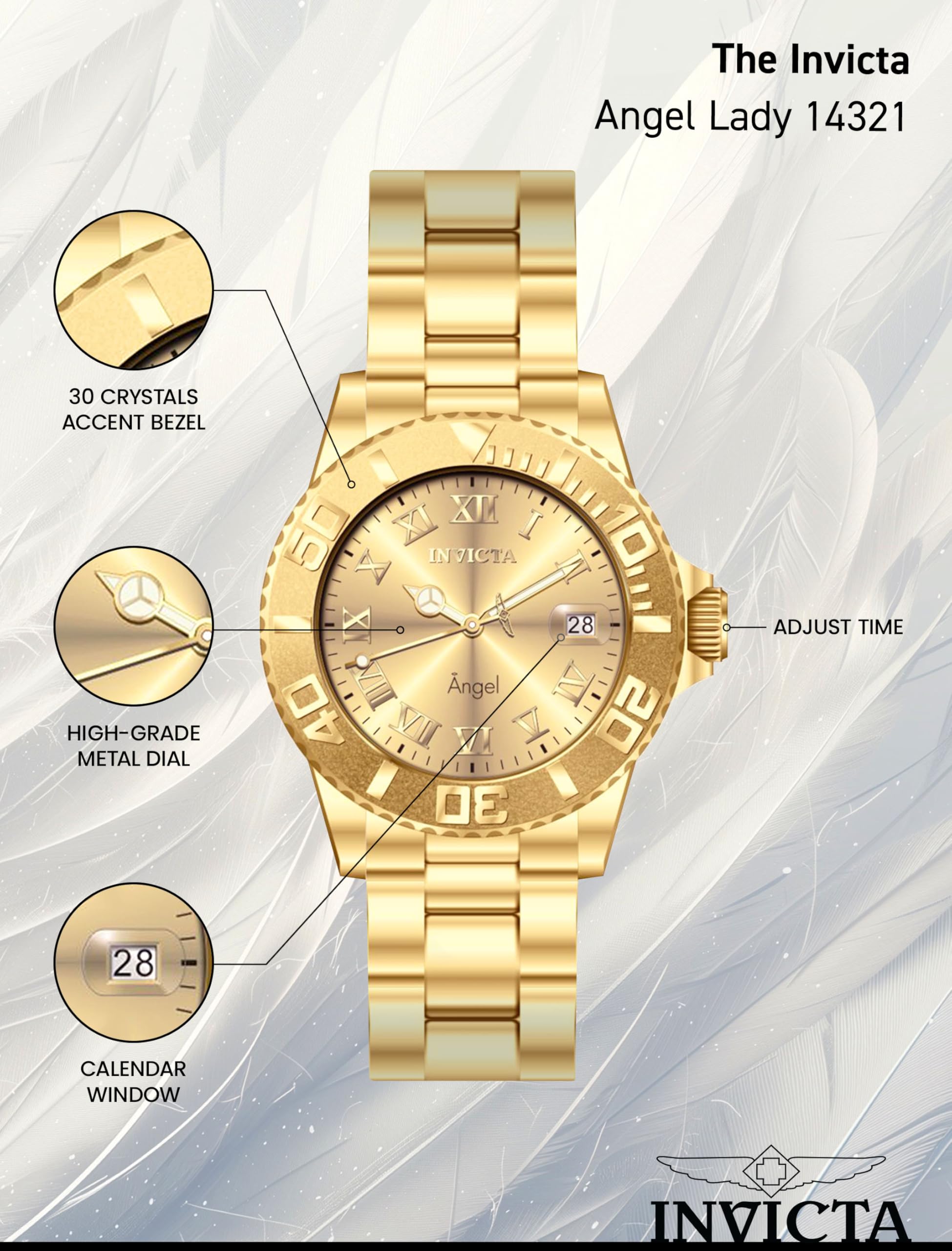 invicta-angel-14321-damenuhr-40mm-edelstahl image 4