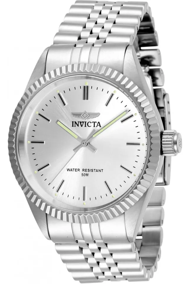 invicta-specialty-herrenuhr-43mm-silber-quarz image 1