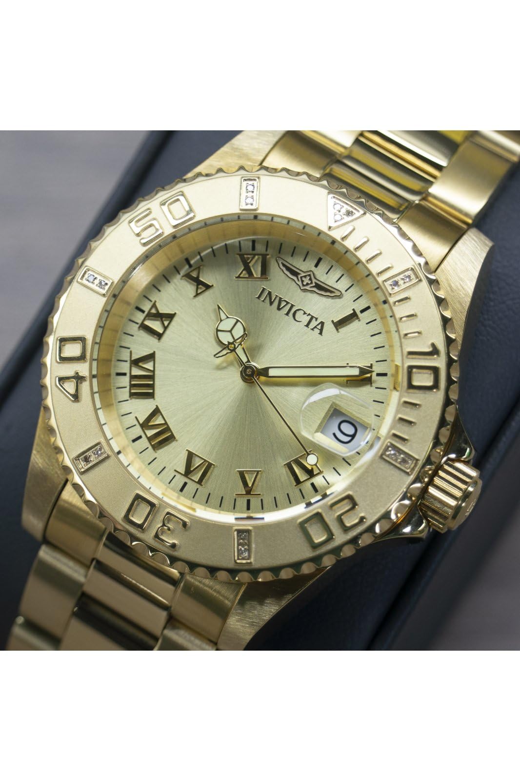 invicta-pro-diver-damenuhr-40mm-gold-quarz-taucheruhr image 8