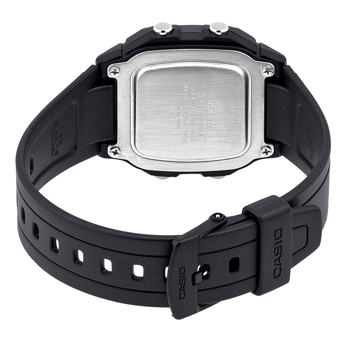 casio-retro-unisex-digitaluhr-edelstahl-bernstein-anzeige image 2