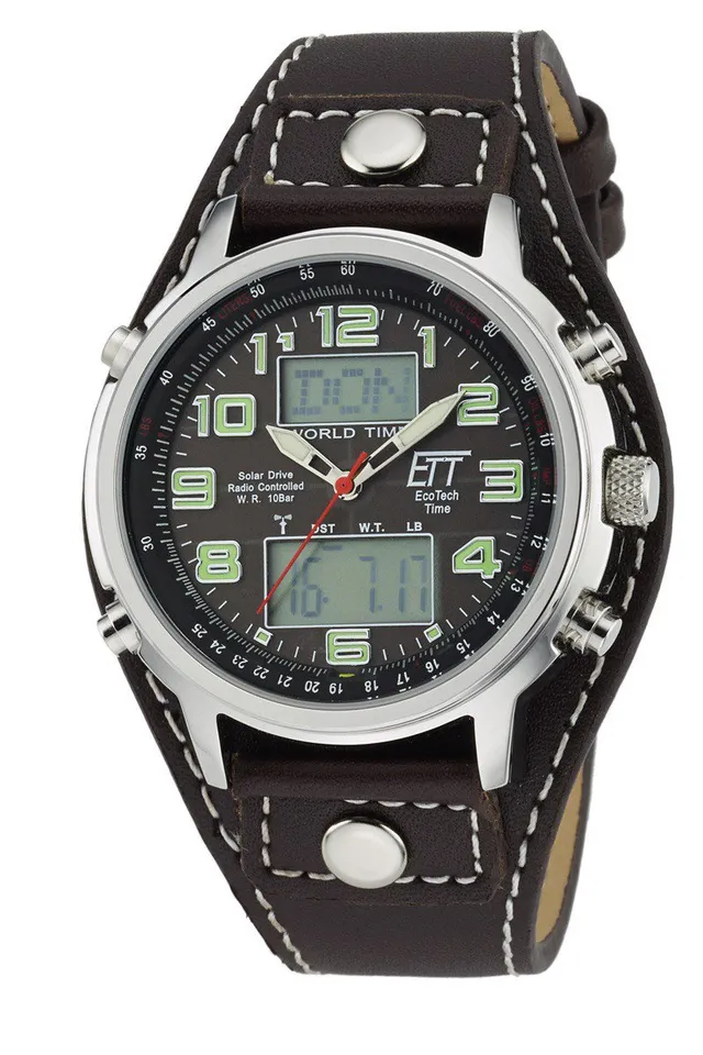 ett-solar-drive-funk-chronograph-egs-11303-21l-leder-weltzeit image 1