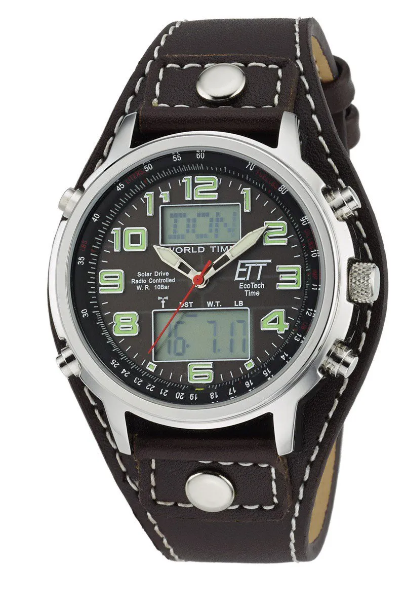 ett-solar-drive-funk-chronograph-egs-11303-21l-leder-weltzeit image 1