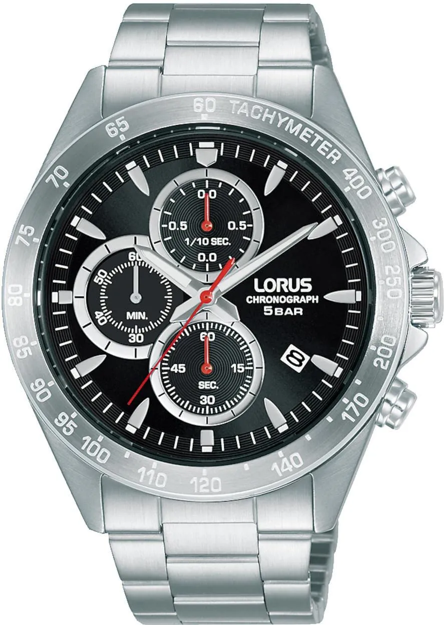 lorus-rm363gx9-herren-chronograph-edelstahl-metallband image 1