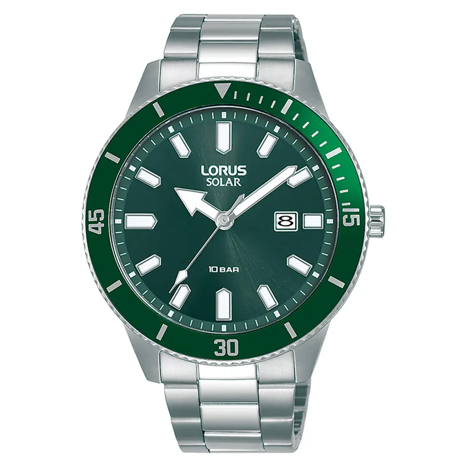 lorus-herrenuhren-rx315ax9-herrenuhr-solar-edelstahl image 1
