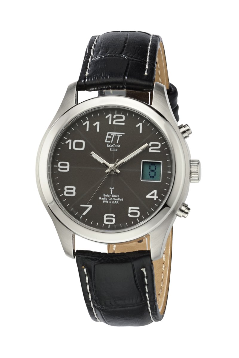 ett-solar-drive-funk-egs-11330-50l-herrenuhr-leder-chronograph image 1