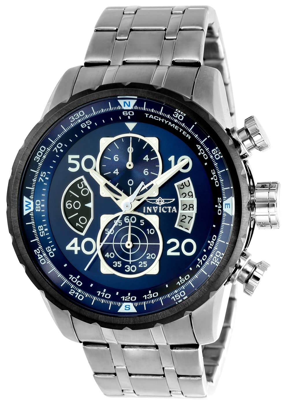 invicta-aviator-herrenuhr-47mm-gold-blau-quarz-edelstahl image 7