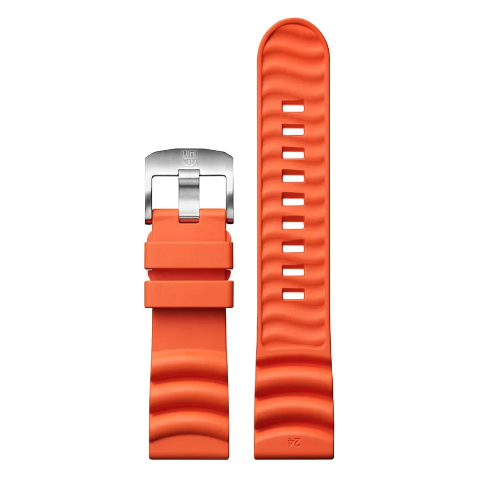 luminox-uhrenarmband-24mm-kautschuk-orange image 1