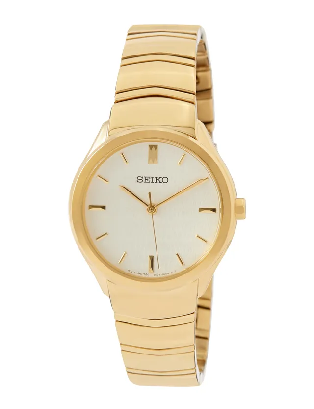 seiko-classic-analog-quarz-uhr-gold image 1