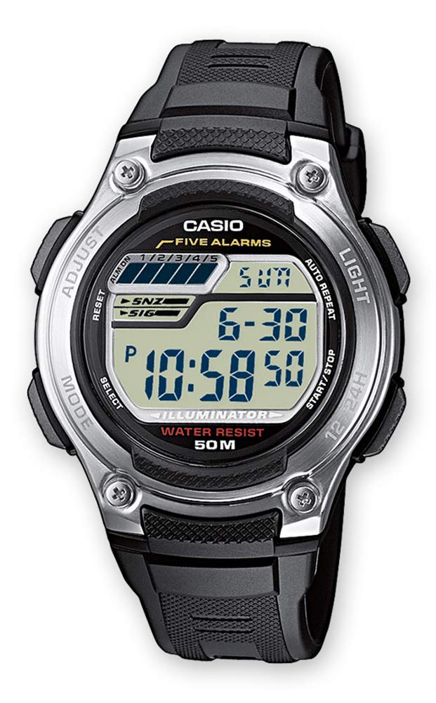 casio-collection-w-212-herrenuhr-digital-schwarz-5-bar image 1