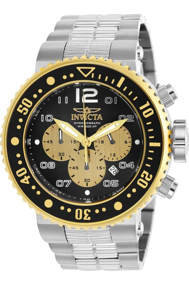 invicta-pro-diver-herrenuhr-52mm-silber-schwarz-quarz image 1