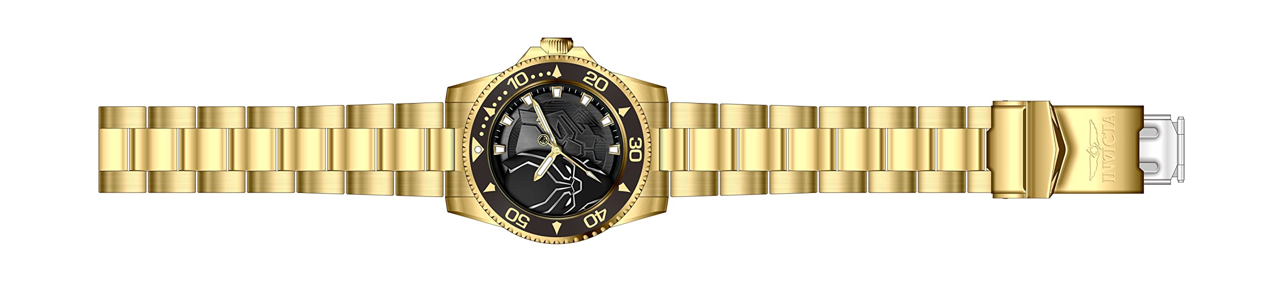invicta-marvel-29686-herrenuhr-gold-edelstahl-quarz image 3
