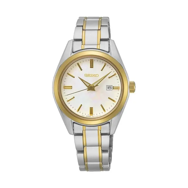 seiko-classic-sur632p1-damenuhr-edelstahl-silber-gold image 1