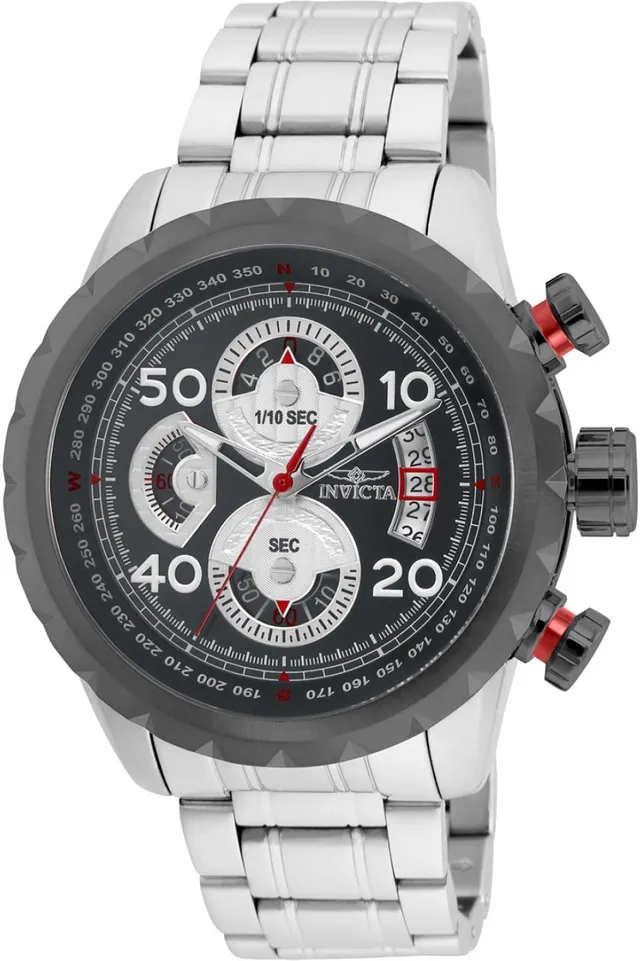 invicta-specialty-28145-aviator-edelstahl-grau-48mm image 1