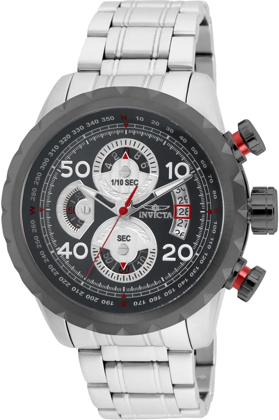 invicta-specialty-28145-aviator-edelstahl-grau-48mm image 1