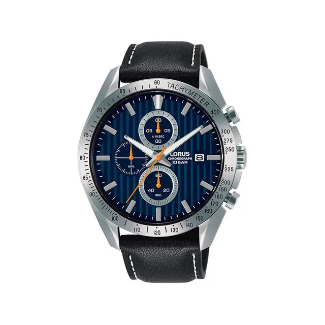 lorus-herrenuhren-rm311hx9-chronograph-leder-braun image 1