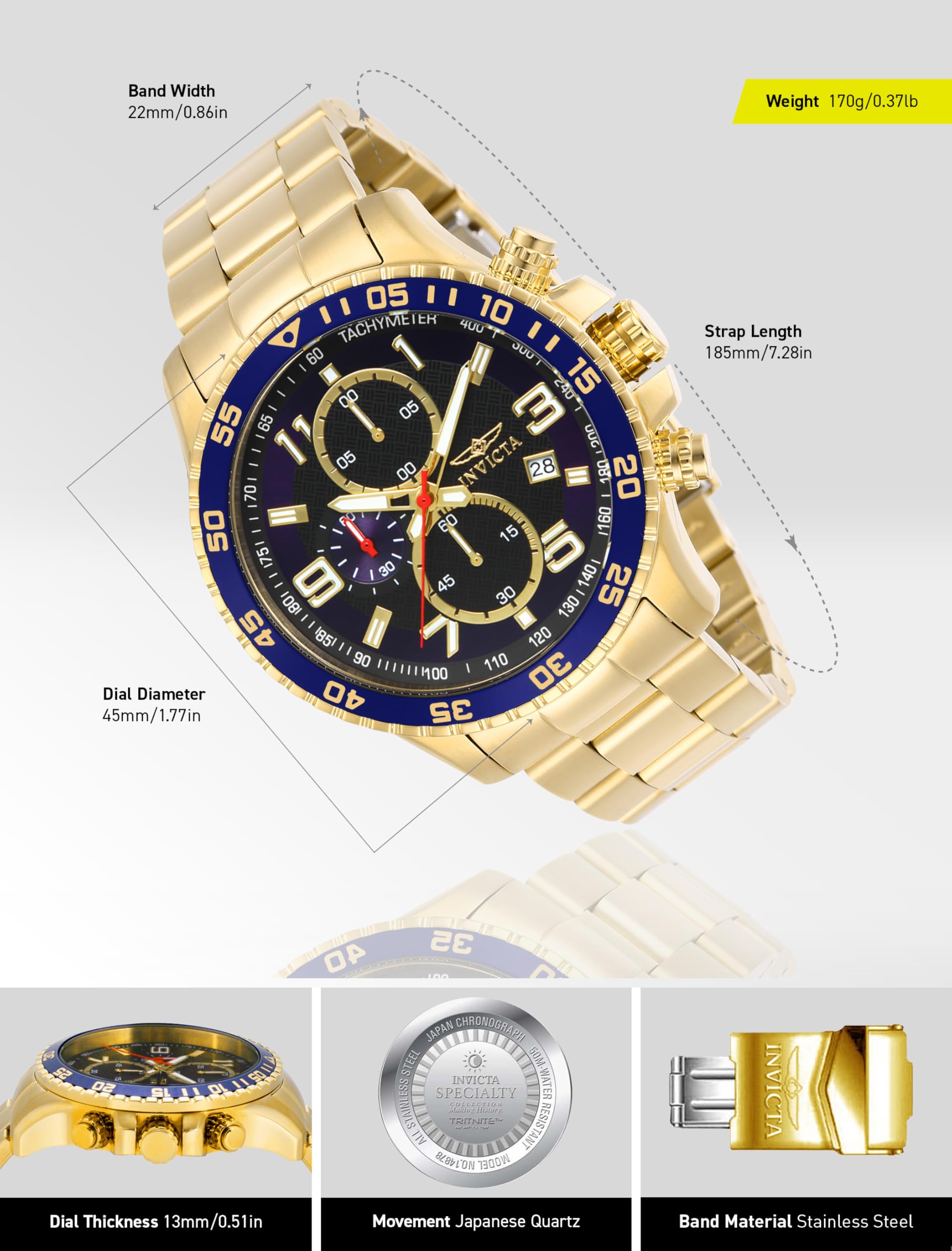 invicta-specialty-herrenuhr-45mm-quarz-gold-blau-edelstahl image 3