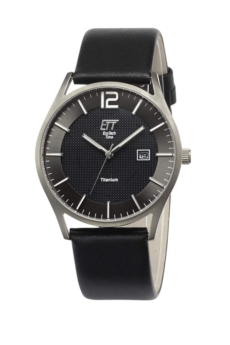 ett-solar-drive-egt-12056-51l-herrenuhr-leder-analog image 1