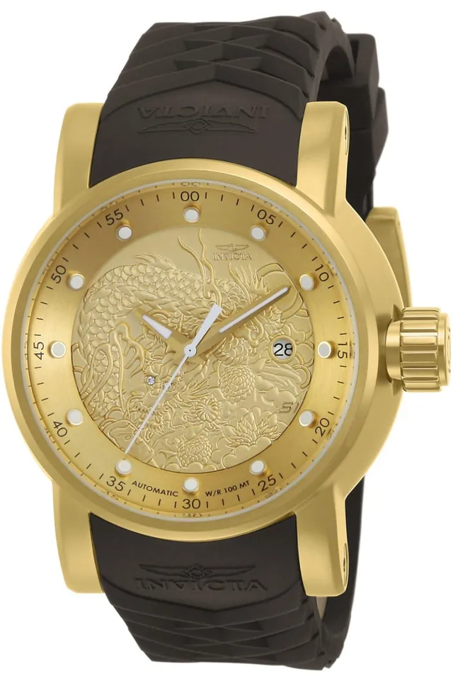invicta-s1-rally-48mm-herren-automatikuhr-gold-schwarz image 1