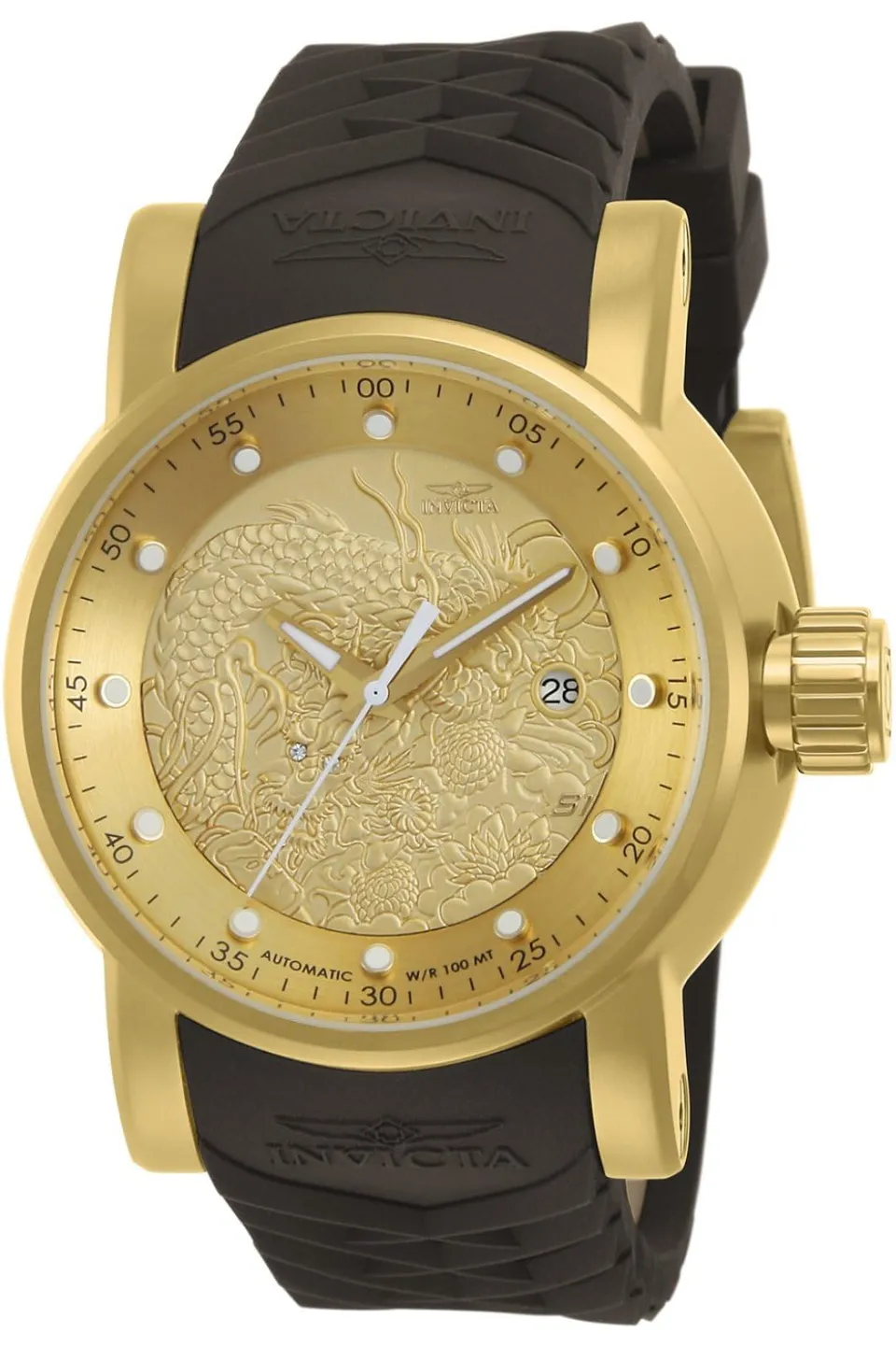 invicta-s1-rally-48mm-herren-automatikuhr-gold-schwarz image 1