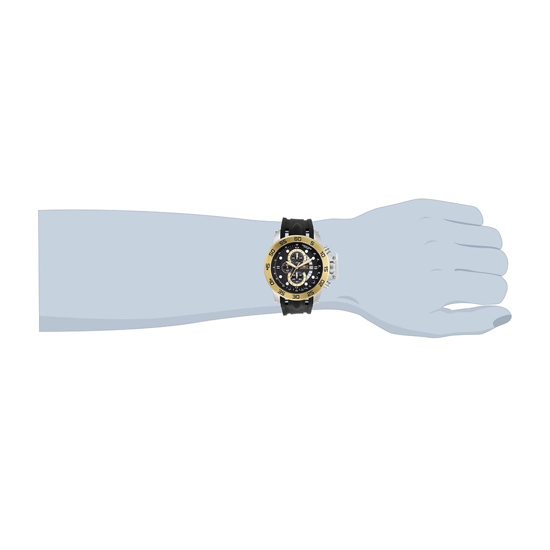invicta-i-force-herrenuhr-51mm-silber-gold-edelstahl image 6