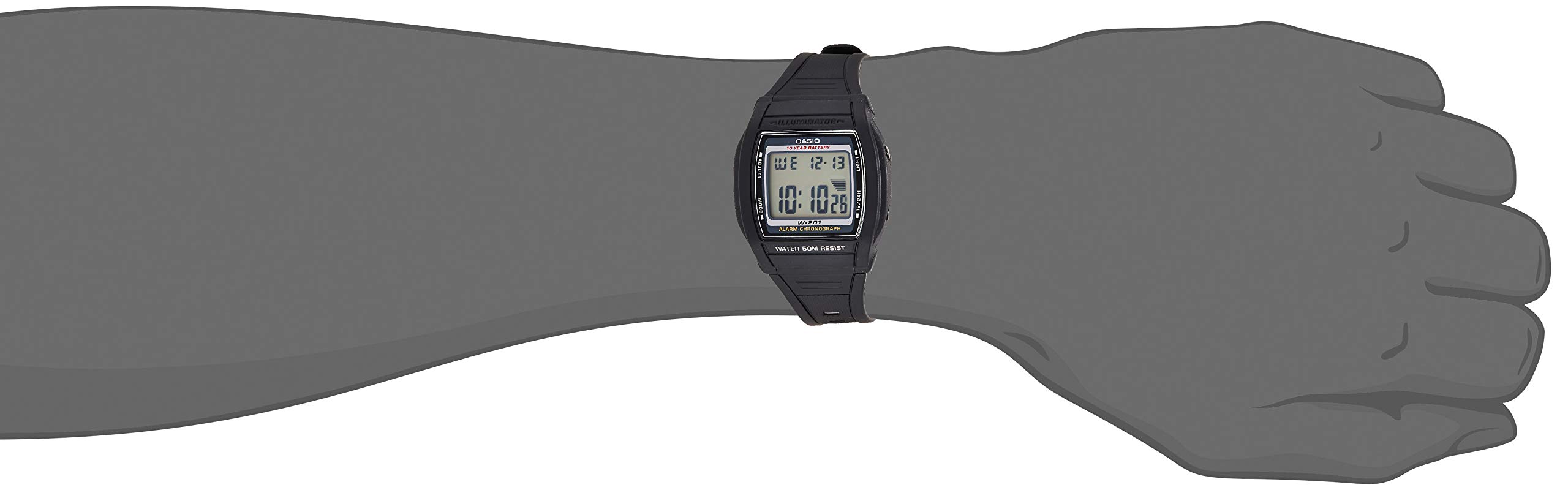 casio-w-201-1avef-digitaluhr-resin-5-bar-herren image 6