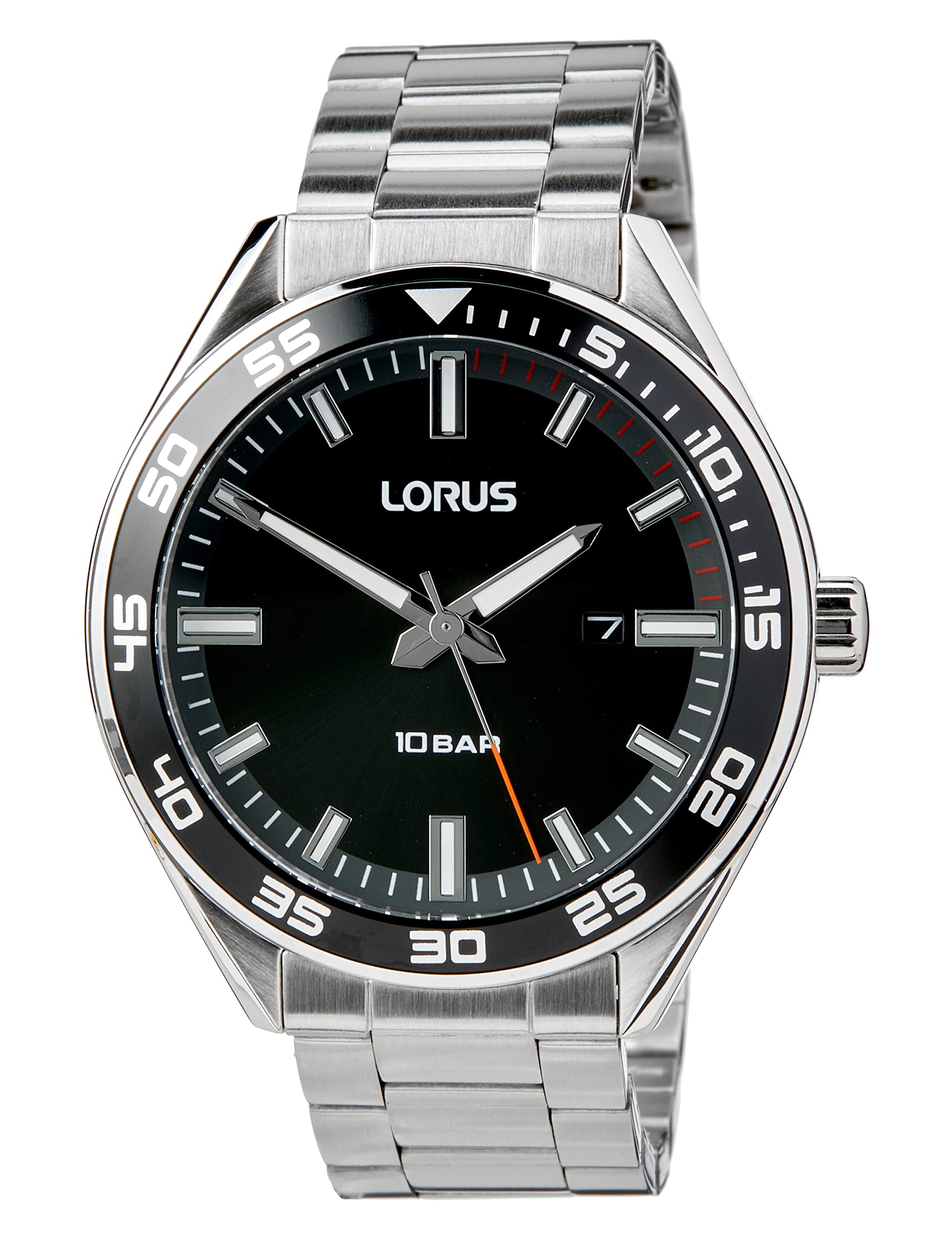 lorus-herrenuhren-analog-quarz-herrenuhr-silber-metall image 2
