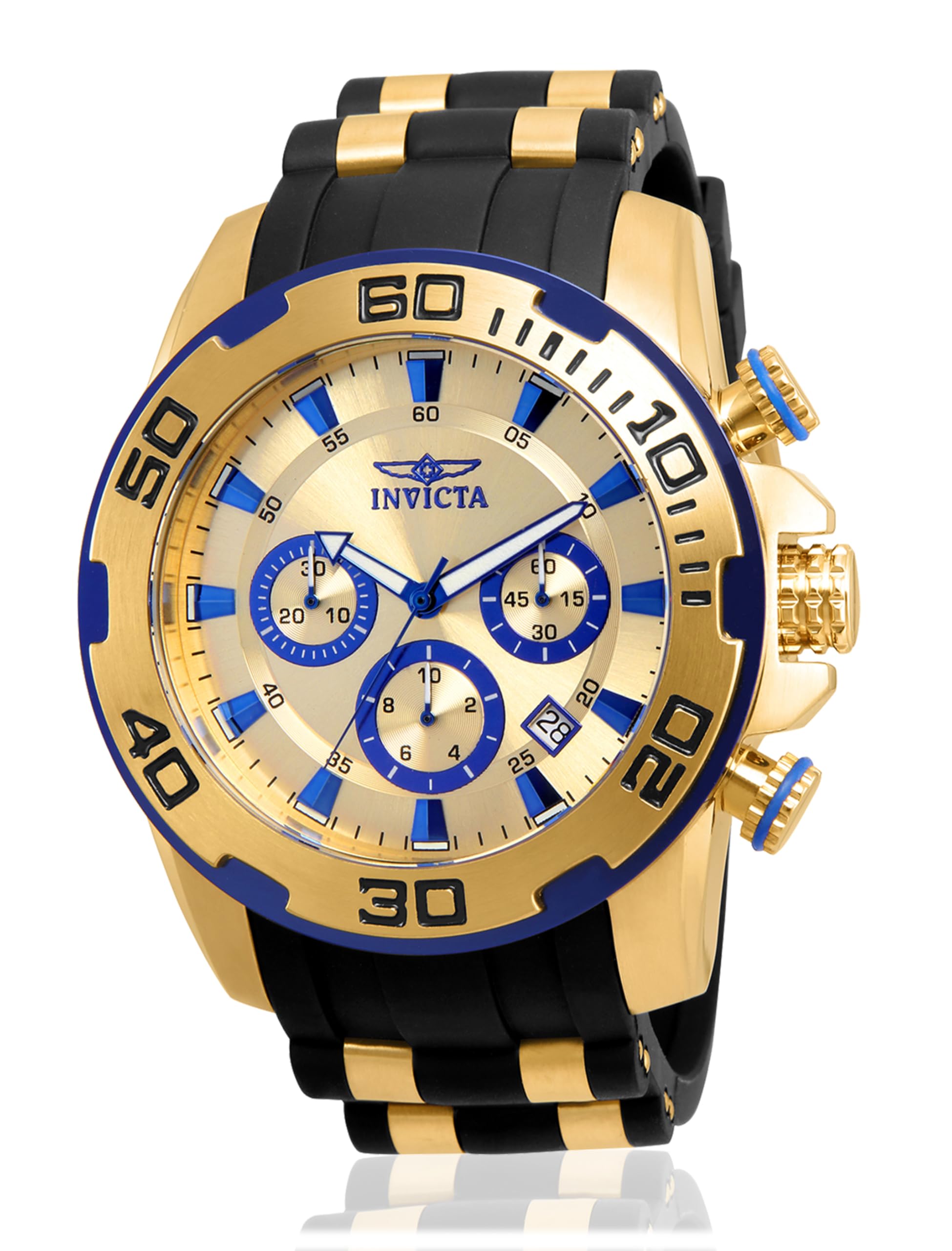 invicta-pro-diver-50mm-herrenuhr-quarz-schwarz-gold image 7