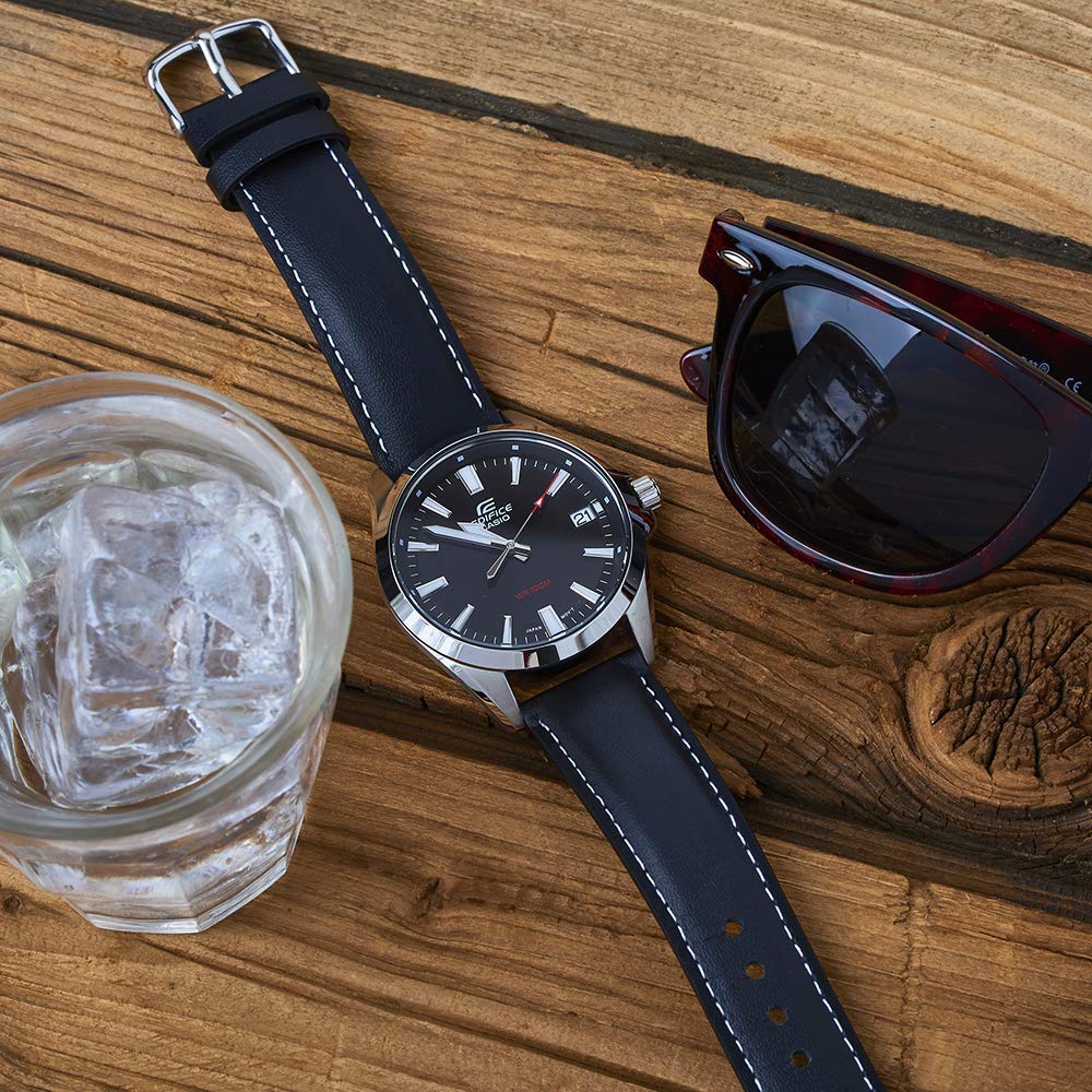 casio-edifice-efv-100l-1avuef-herrenuhr-leder-schwarz image 3