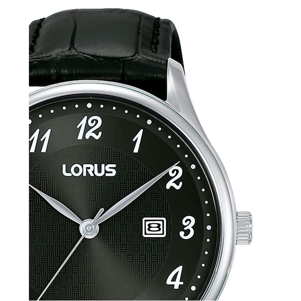 lorus-damenuhren-analog-quarz-damenuhr-schwarz-leder-quarz image 2