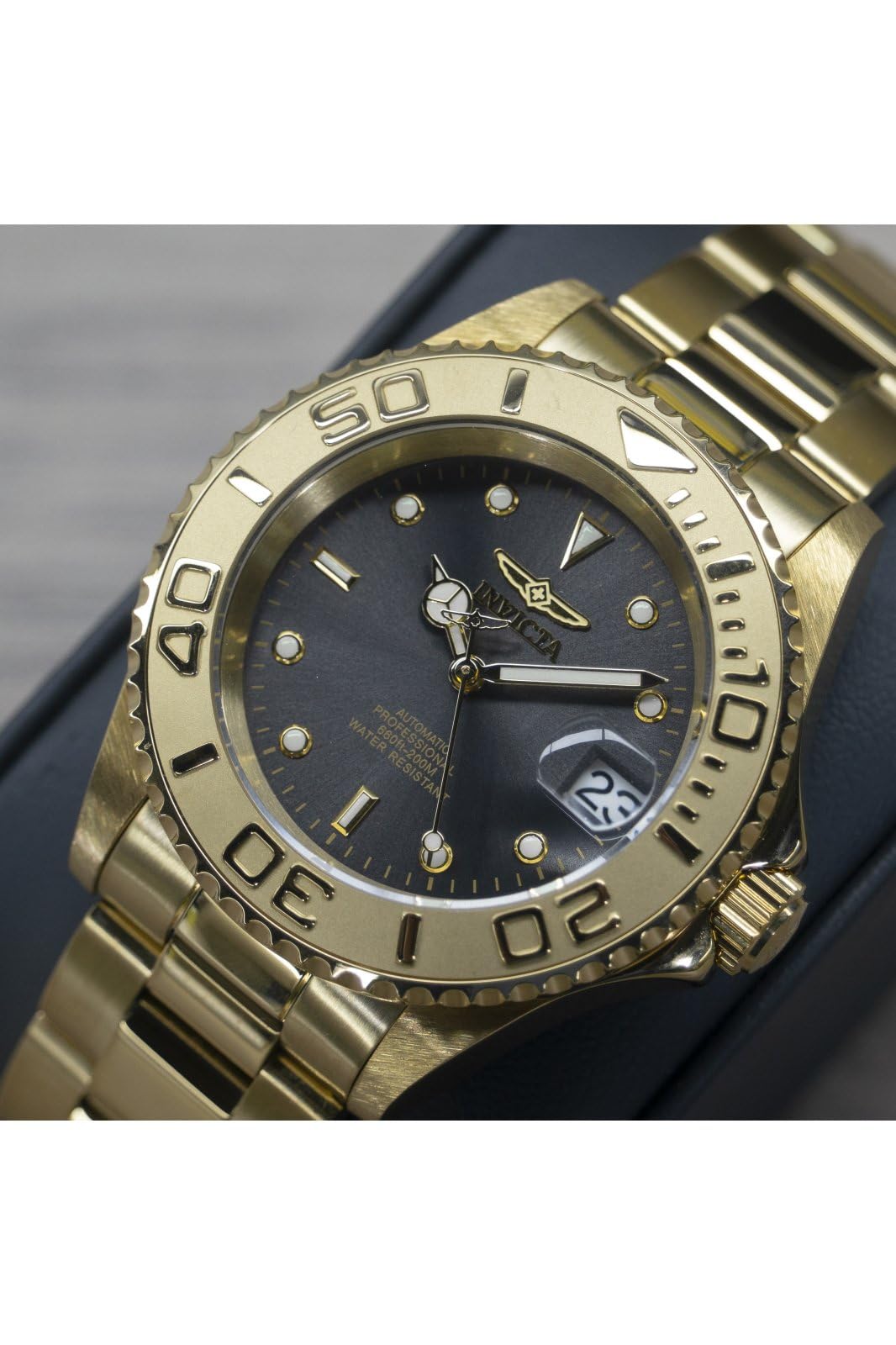 invicta-pro-diver-herrenuhr-automatik-gold-grau-40mm image 5