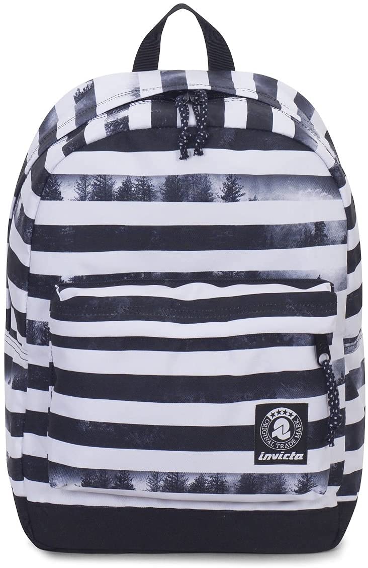 invicta-carlson-pro-schulrucksack-schwarz-gestreift image 1