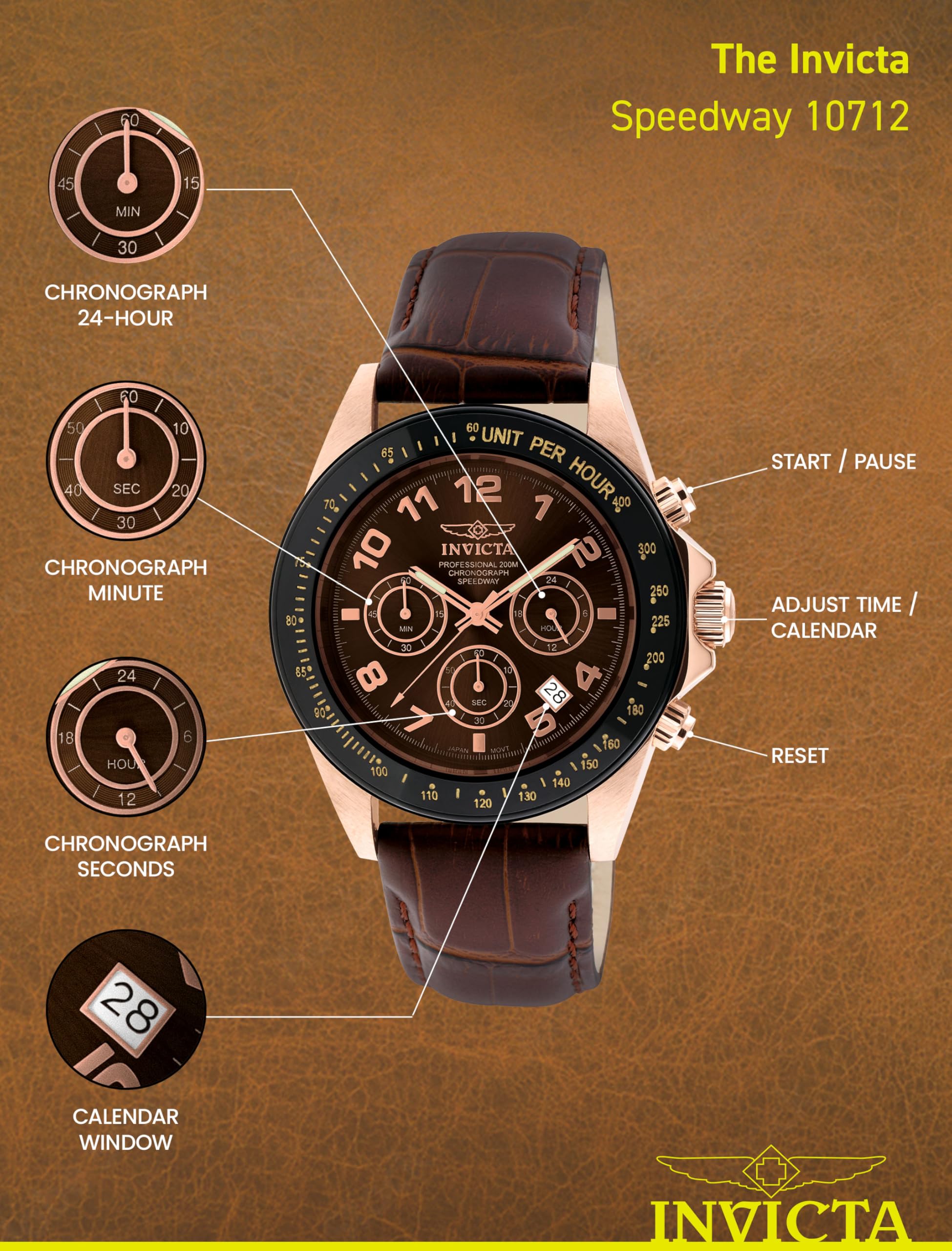 invicta-speedway-10712-herrenuhr-43mm-chronograph image 4