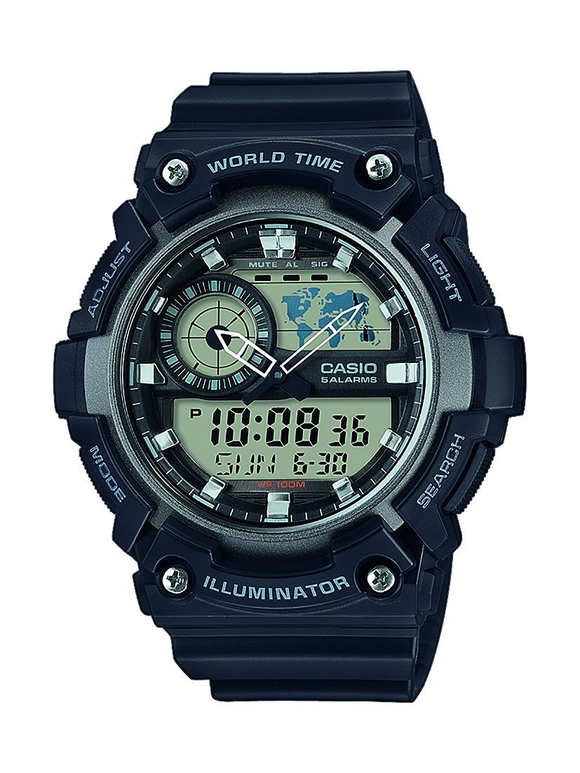 casio-collection-aeq-200w-herren-armbanduhr-schwarz-weltzeit image 1