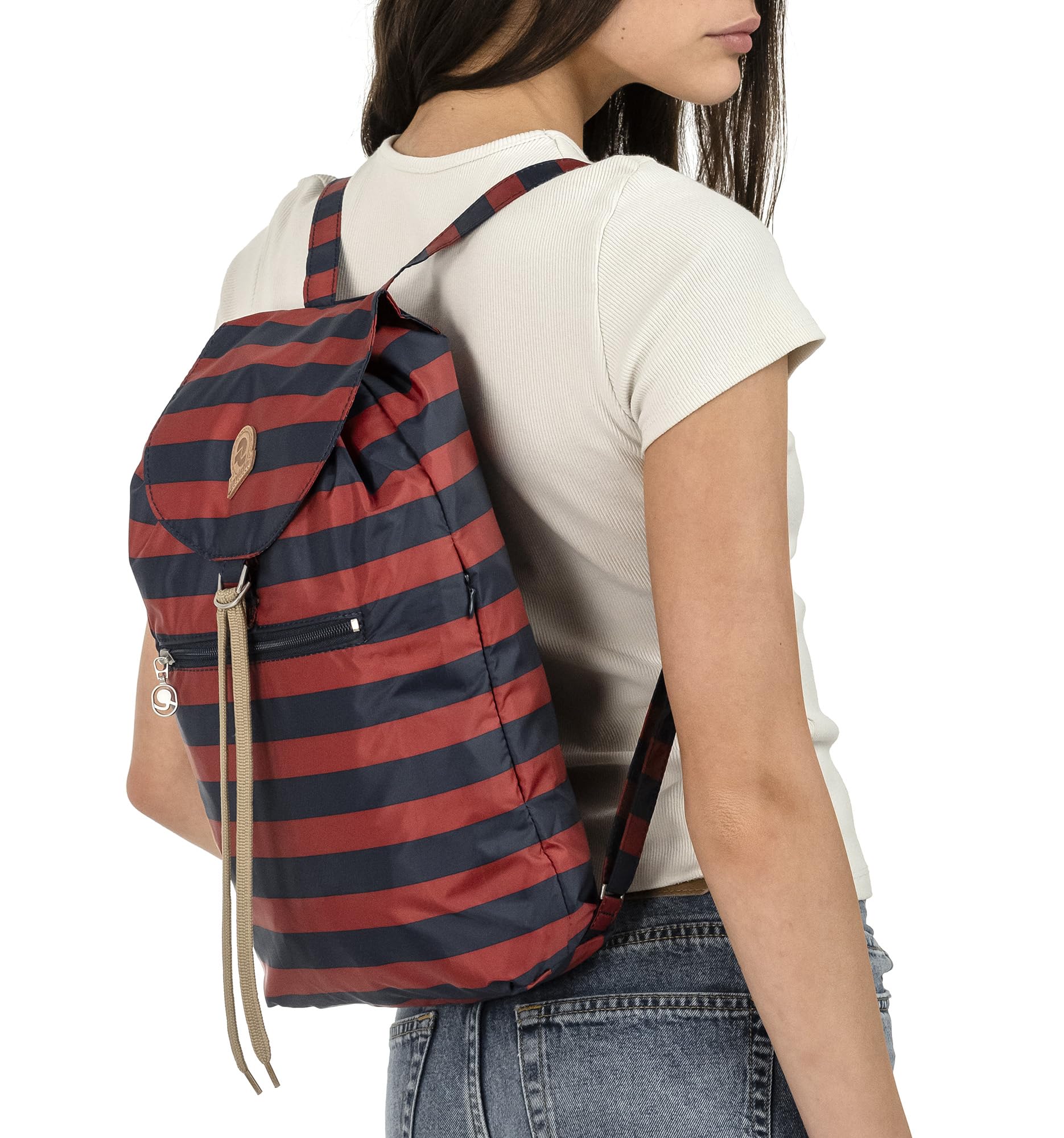 invicta-minisac-heritage-tagesrucksack-8l-blau-rot-faltbar image 4