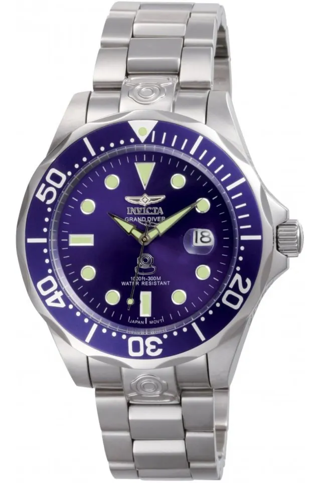invicta-pro-diver-herren-automatikuhr-47mm-silber-blau image 1