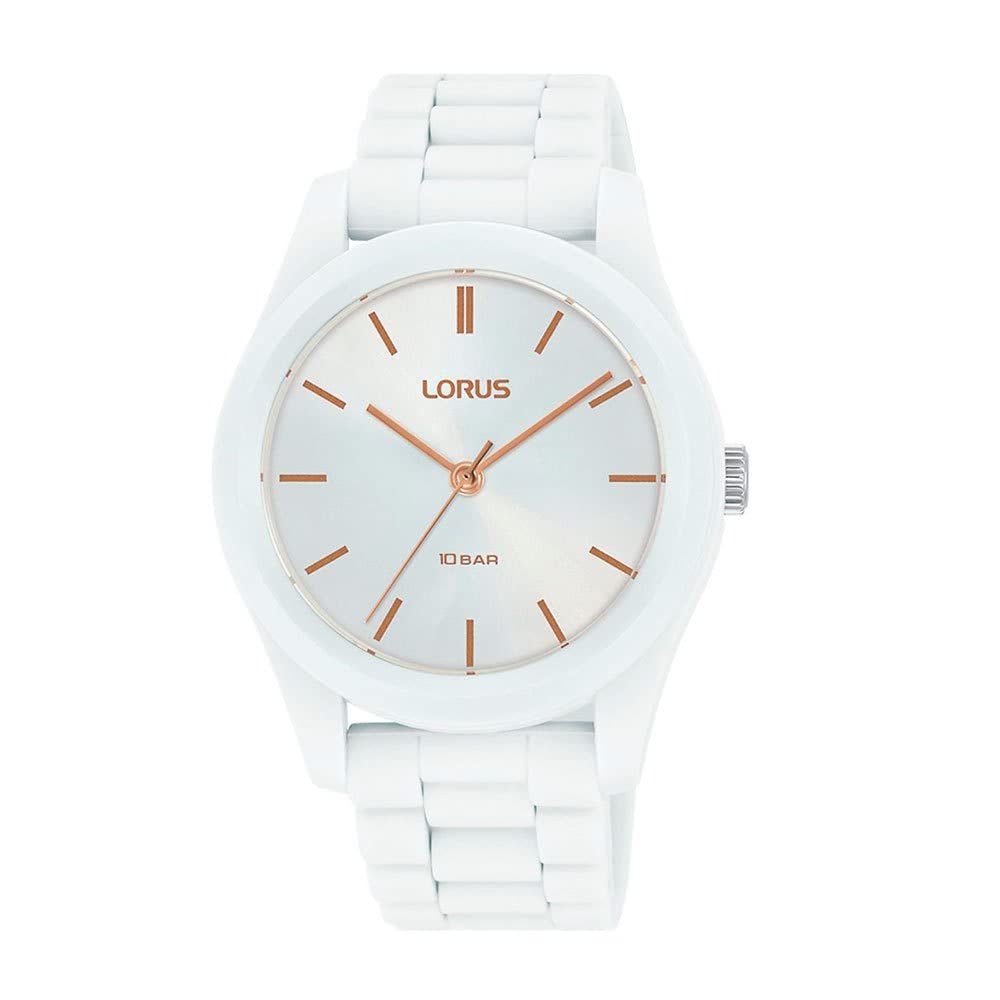 lorus-damenuhren-analog-quarzuhr-silikon-orange image 4