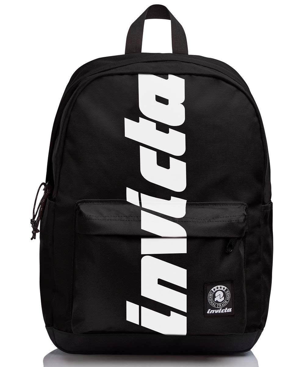 invicta-carlson-rucksack-plain-logo-schwarz-schulrucksack image 1