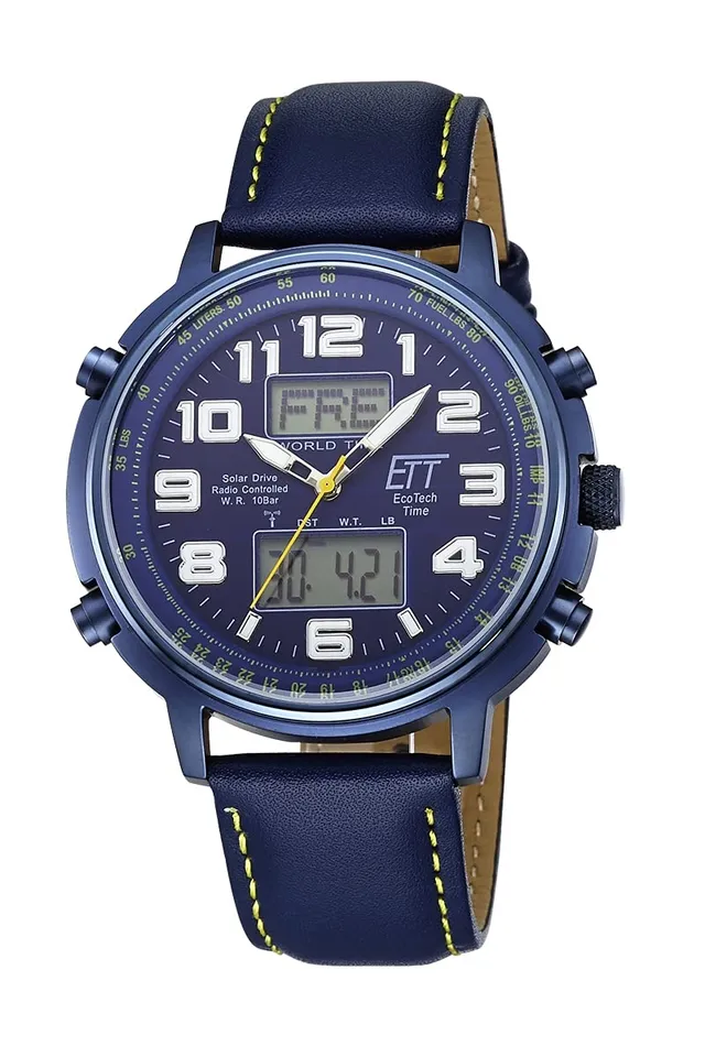ett-solar-drive-funk-egs-11450-32l-herrenuhr-chronograph-leder image 1