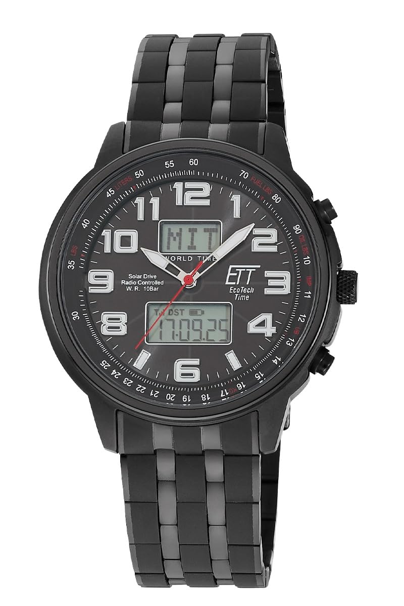 ett-solar-drive-funk-egs-11736-22m-herrenuhr-solar-edelstahl image 1