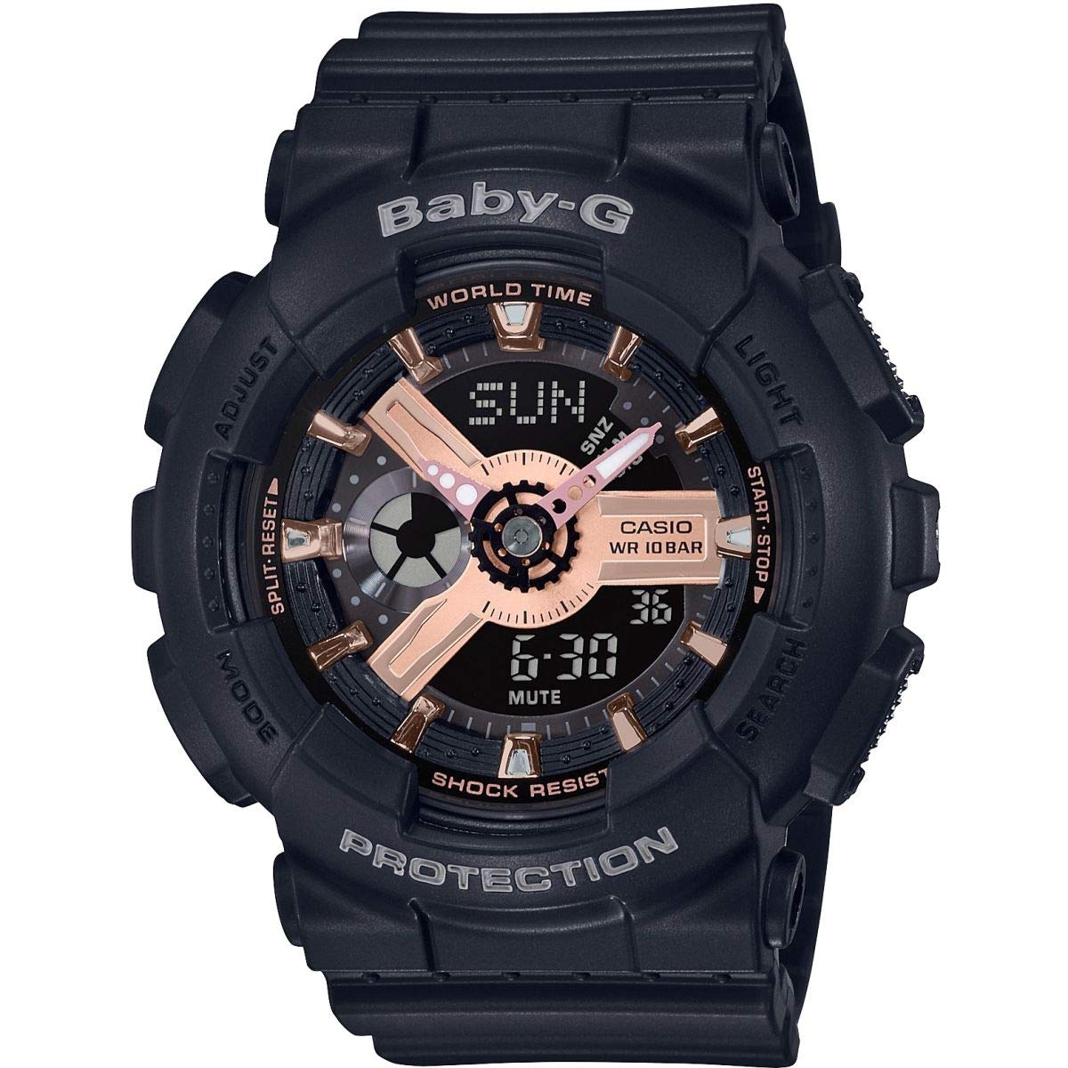 casio-baby-g-ba-110rg-1aer-damenuhr-analog-digital-schwarz-gold image 1