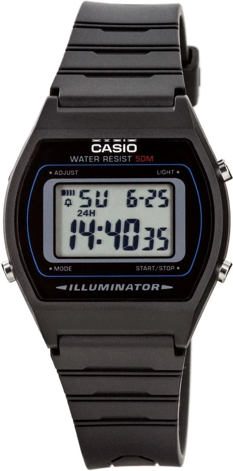 casio-w-202-1avef-digitaluhr-schwarz-kunststoff-5-bar image 1