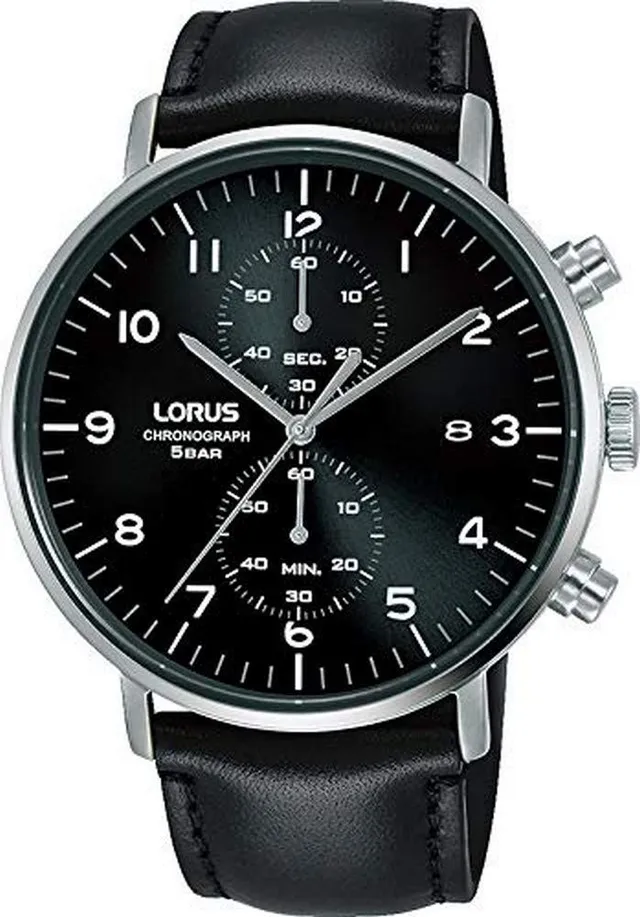 lorus-herrenuhren-analog-quarz-herrenuhr-echtleder image 1