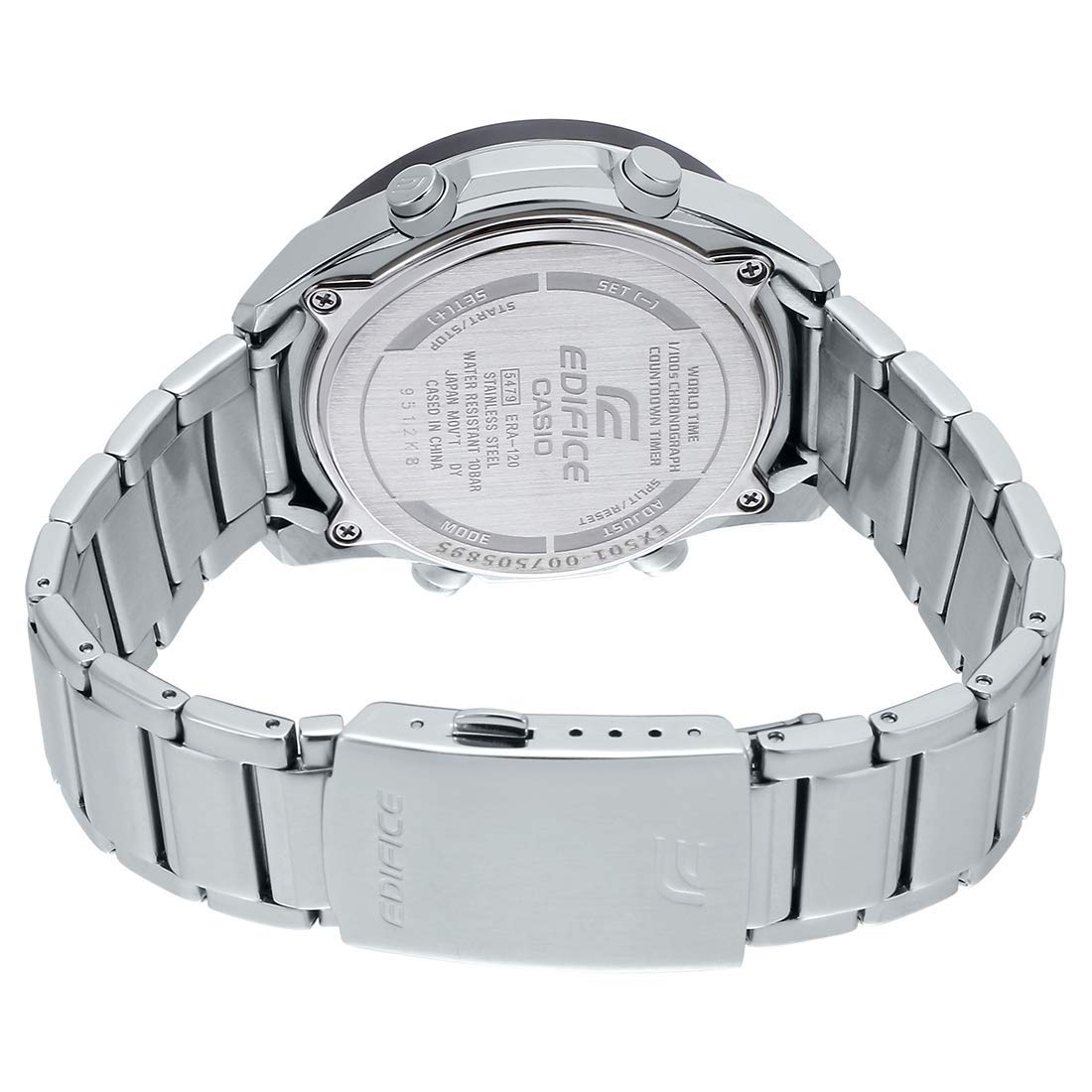 casio-watch-analog-digital-herrenuhr-edelstahl-10-bar image 2