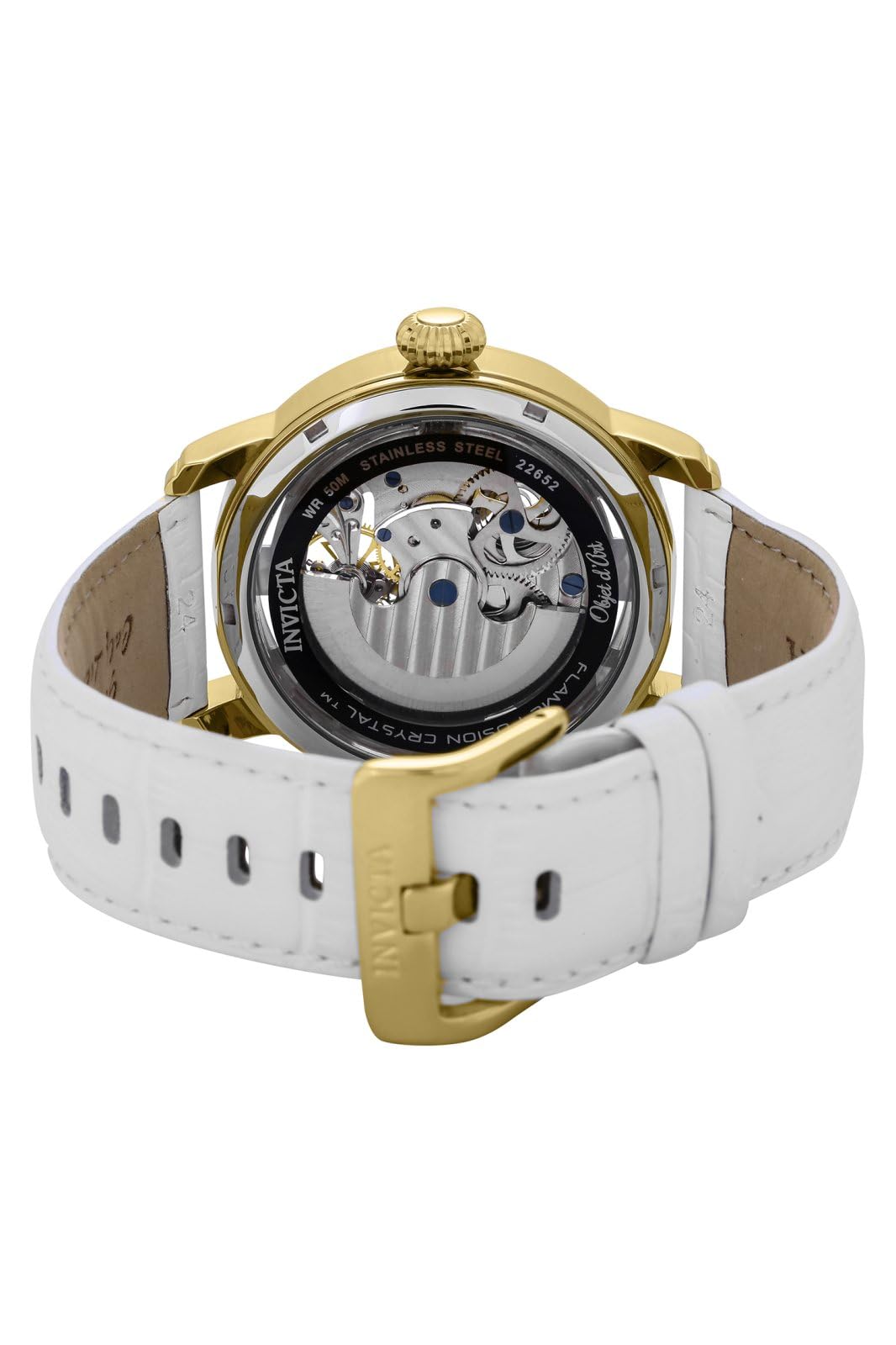 invicta-objet-d-art-automatikuhr-herren-47mm-gold-wei image 4
