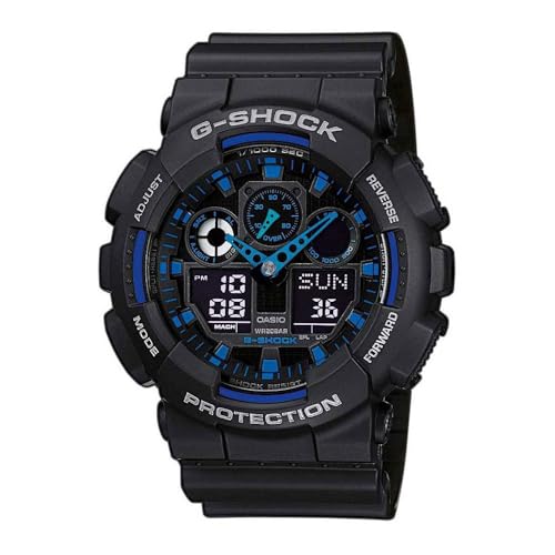 casio-g-shock-ga-100-herrenuhr-rot-schwarz-analog-digital image 6