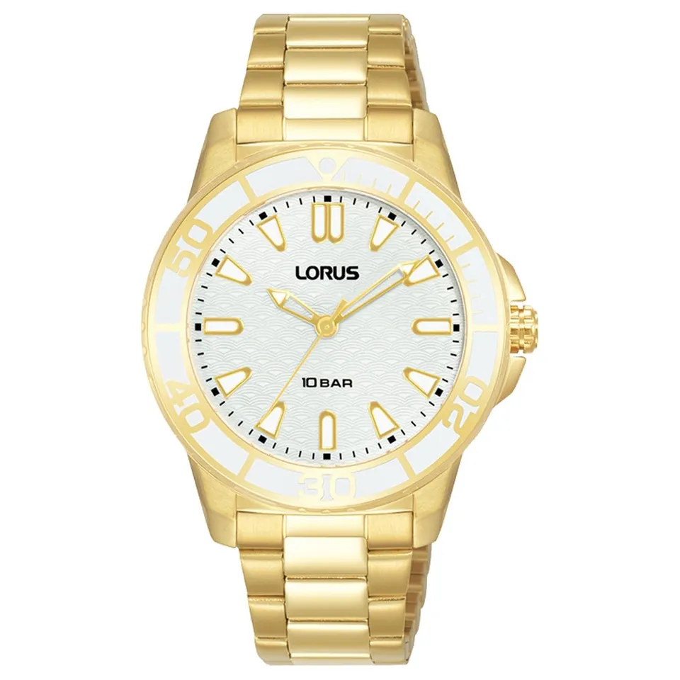 lorus-damenuhren-damenuhr-metall-gold-analog-quarz image 1