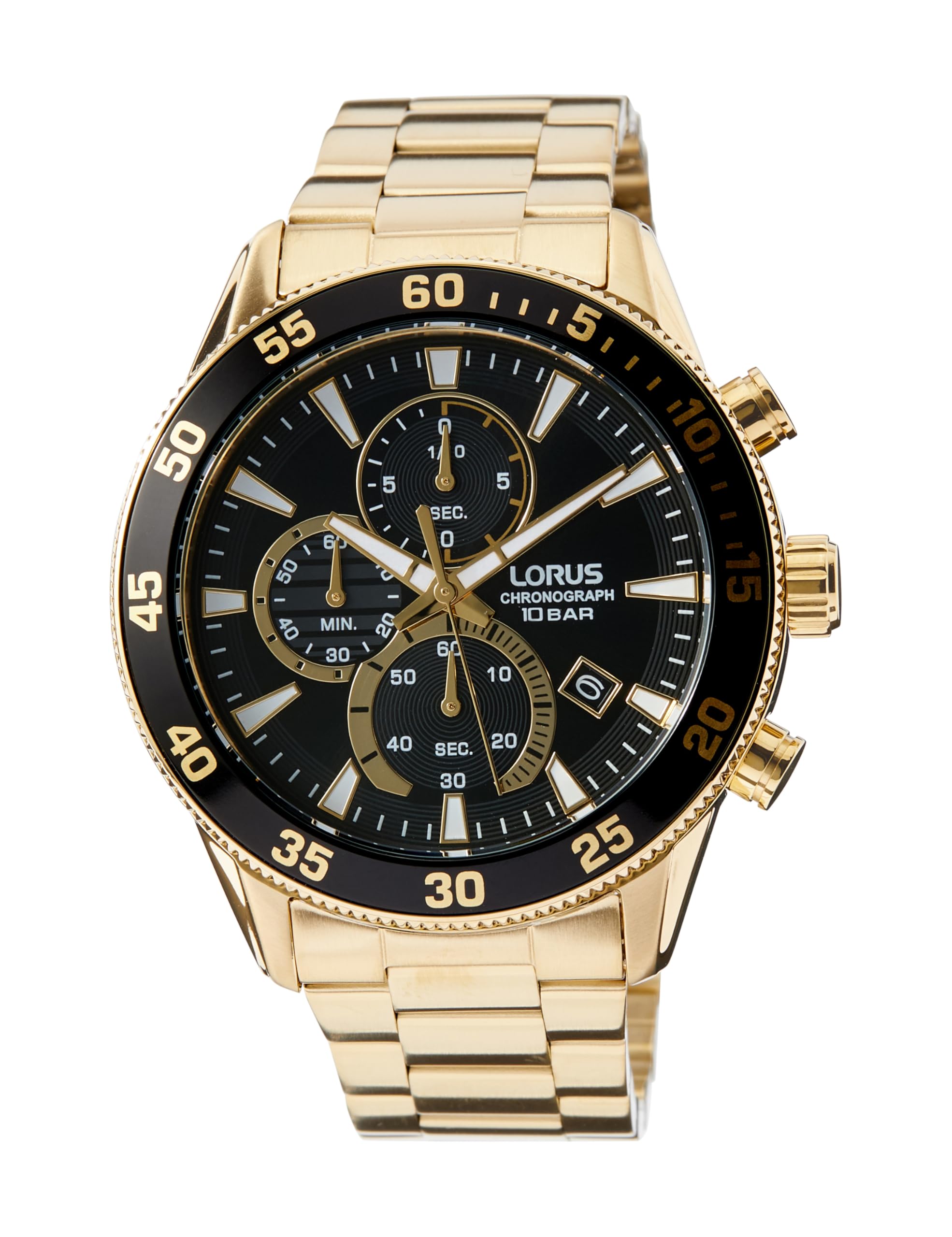 lorus-sports-rm330jx9-herrenuhr-chronograph-metall-silber image 1