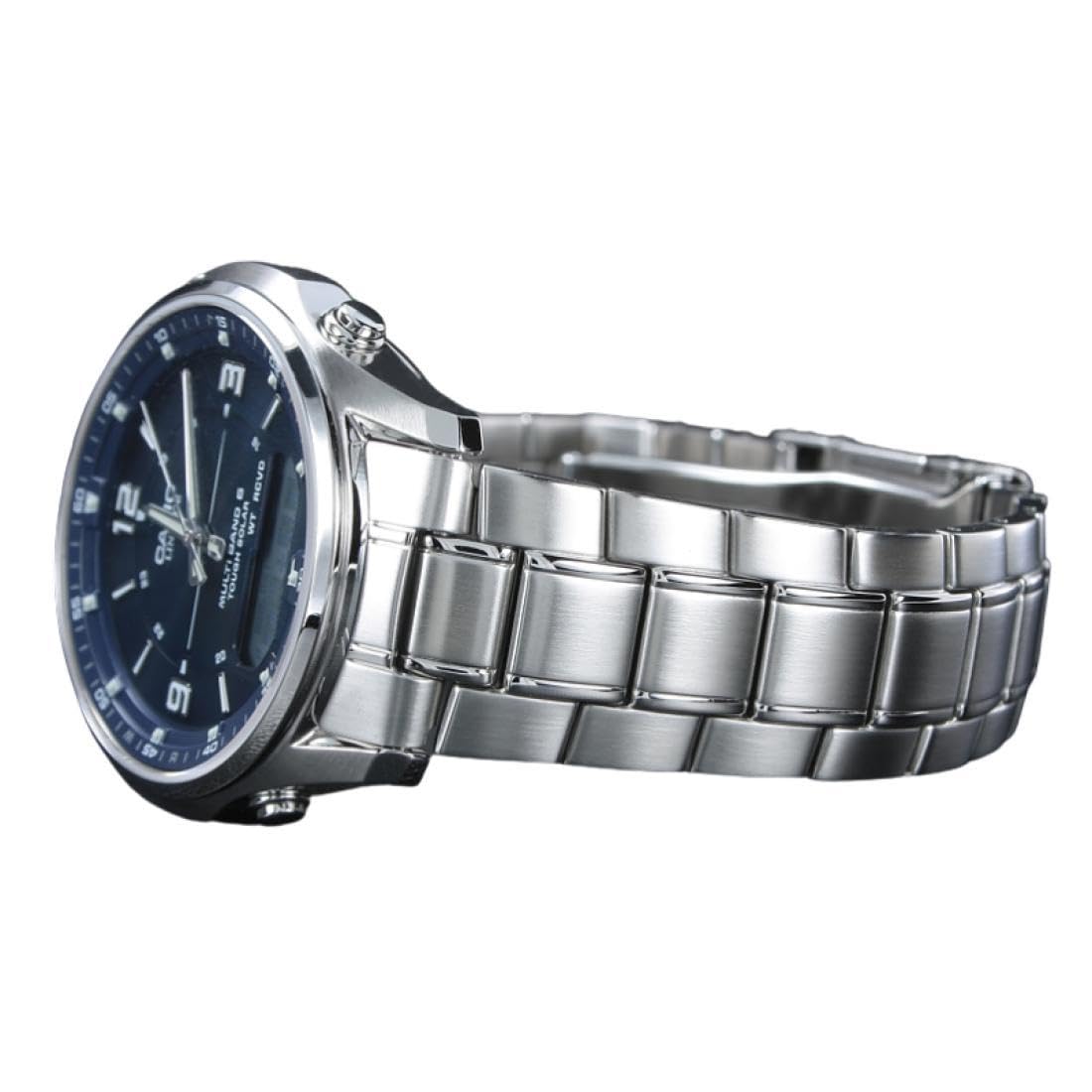 casio-wave-ceptor-funkuhr-solar-blau-edelstahl-saphir image 2