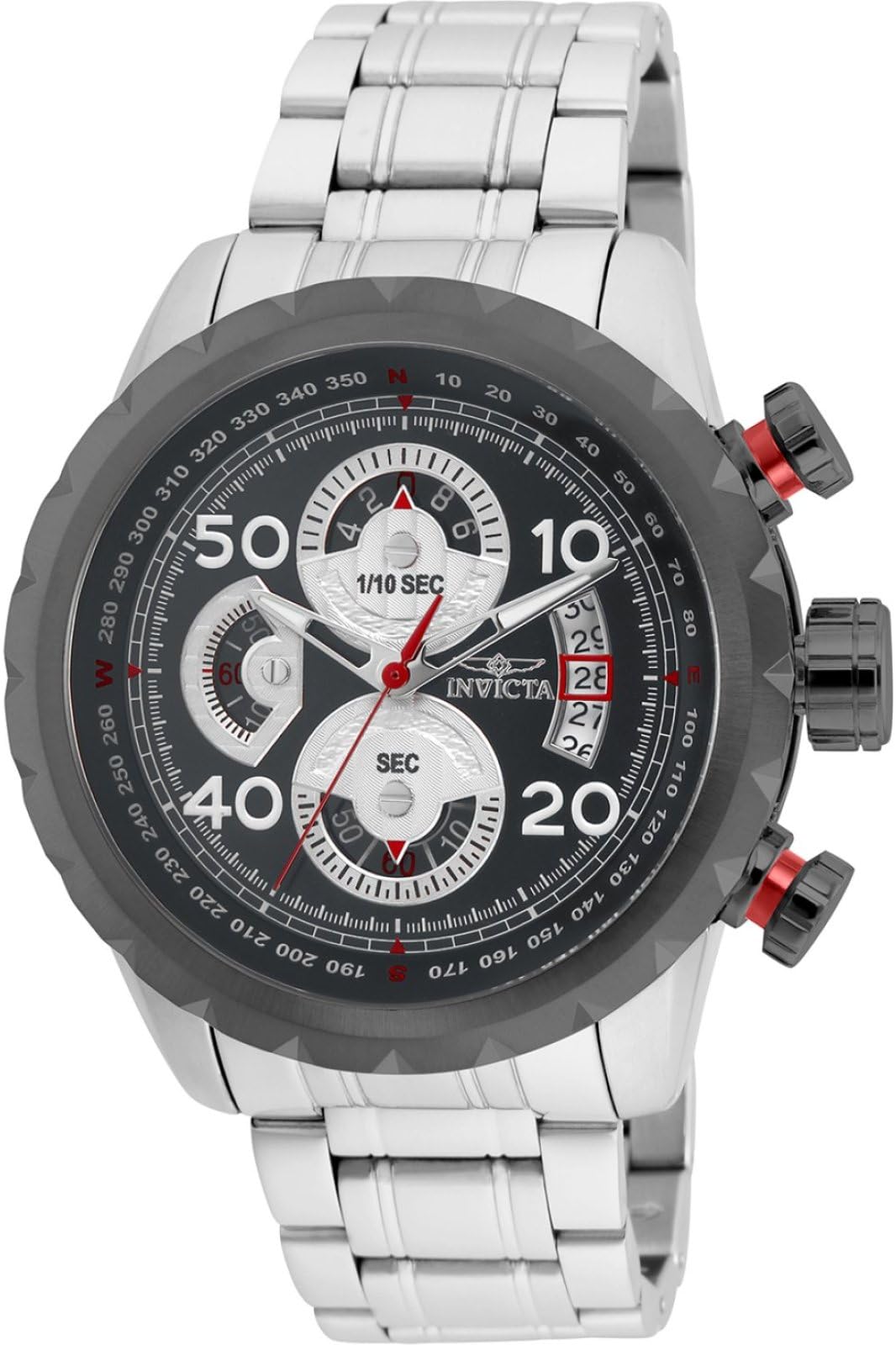 invicta-specialty-28145-aviator-edelstahl-grau-48mm image 1